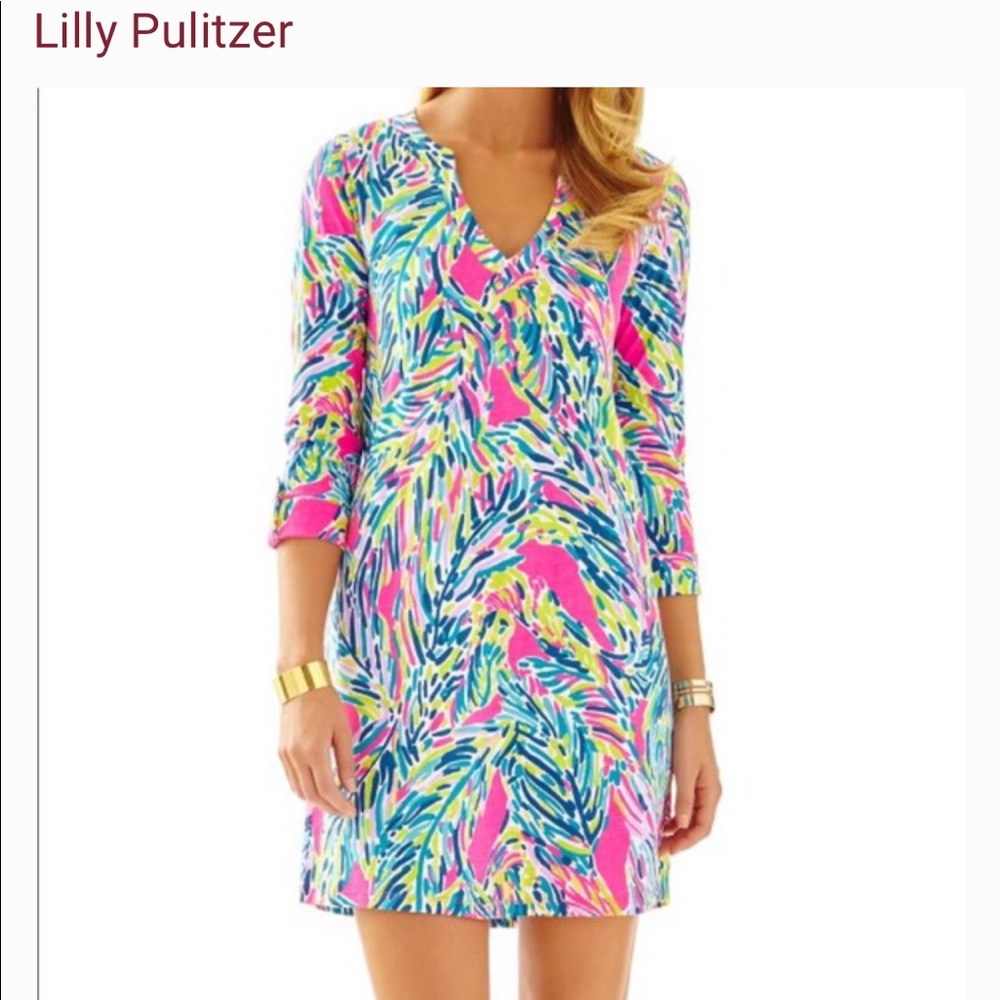 Lilly Pulitzer dress Rossmore PALM READER print